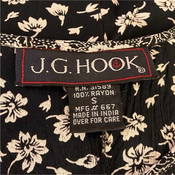 Jg Hook Black White Floral Short Sleeve Maxi Dress - Picture 10 of 11